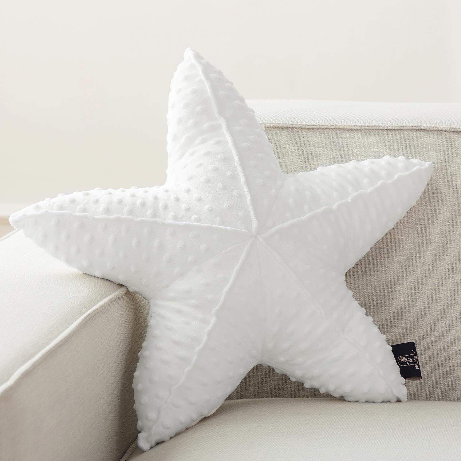 Starfish Decorative Throw Pillow Velvet Coastal Nursery Accent