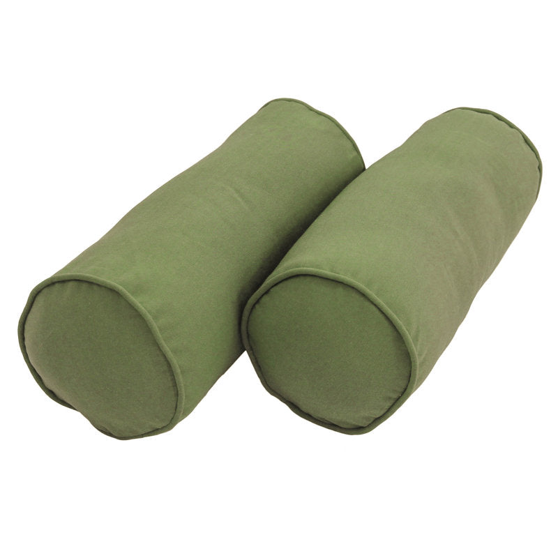 Bolster Pillow Set of 2 - Cotton Blend Support for Bed & Sofa