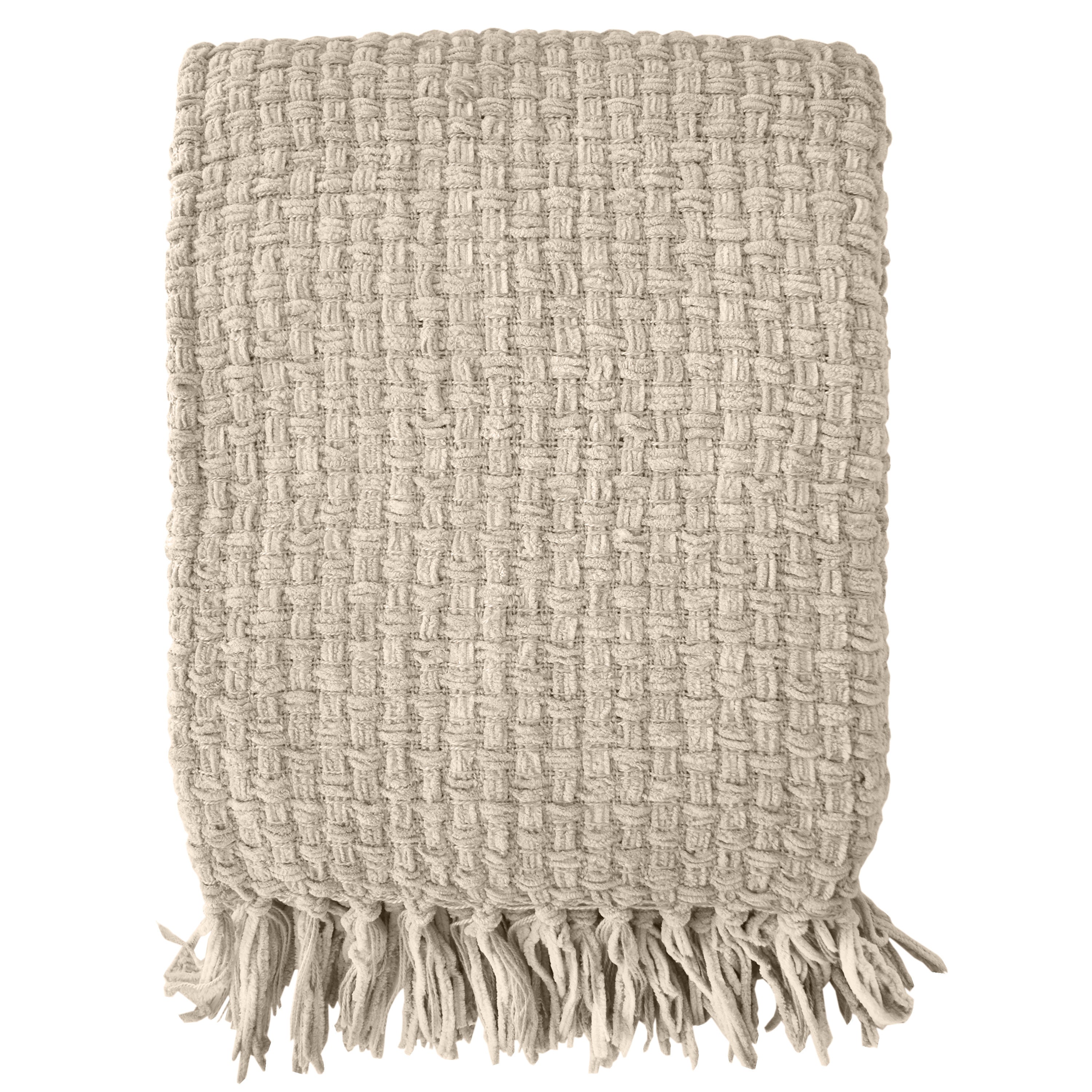 Chenille Hand Woven Throw Blanket - Soft Textured Sofa & Bed Cover