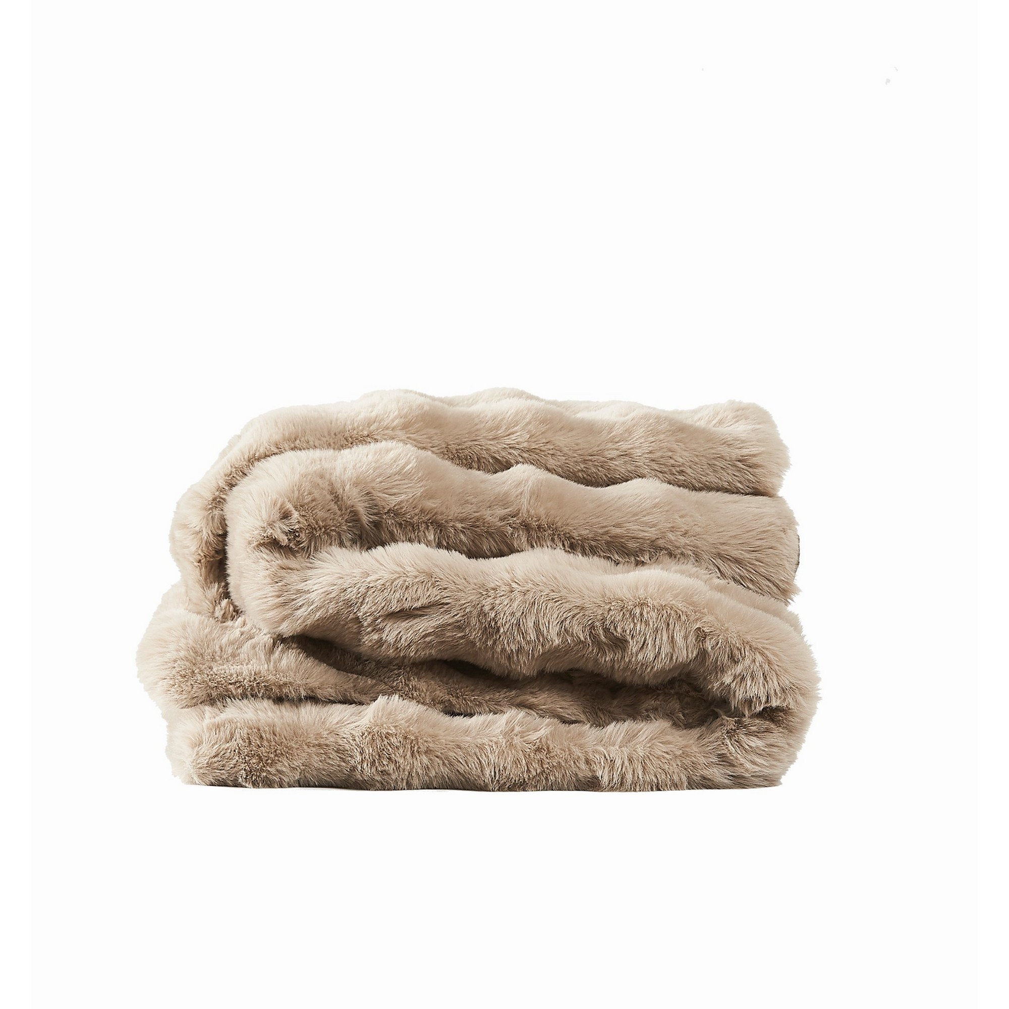 Frye Bubble Faux Fur Throw Blanket - 50x70 Plush Couch & Bed Wrap