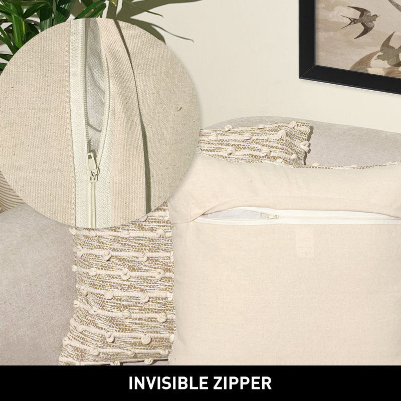 Malibu Upcycled Cotton Pillow Covers - Set of 2 Boho Throw Pillows