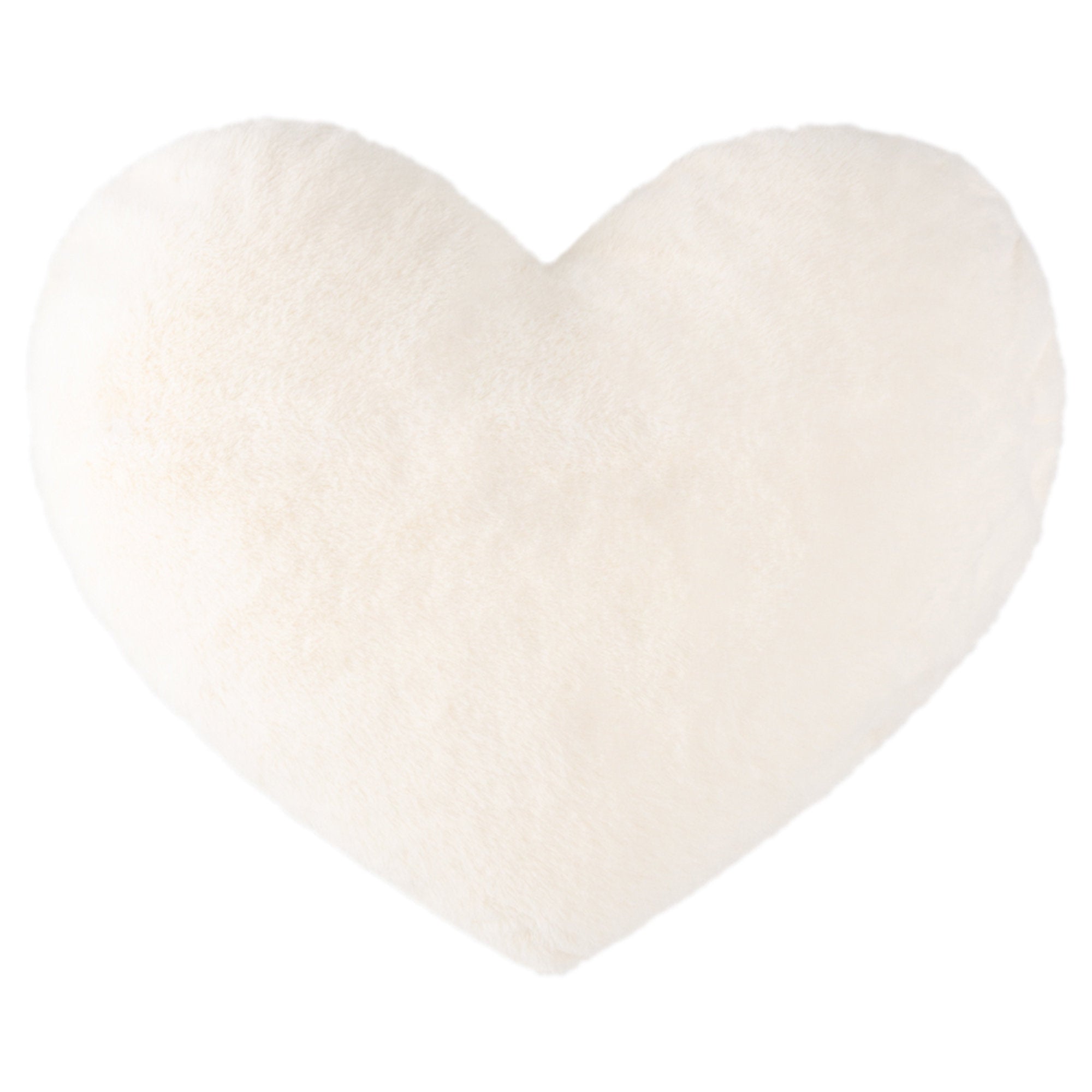 3D Heart Throw Pillow - Faux Fur Decorative Cushion for Home Decor