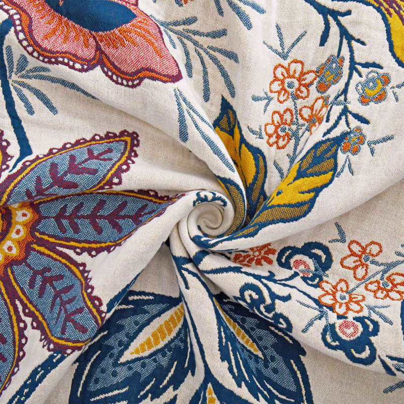 100% Cotton Boho Throw Blanket - Woven Decorative Sofa & Bed Cover