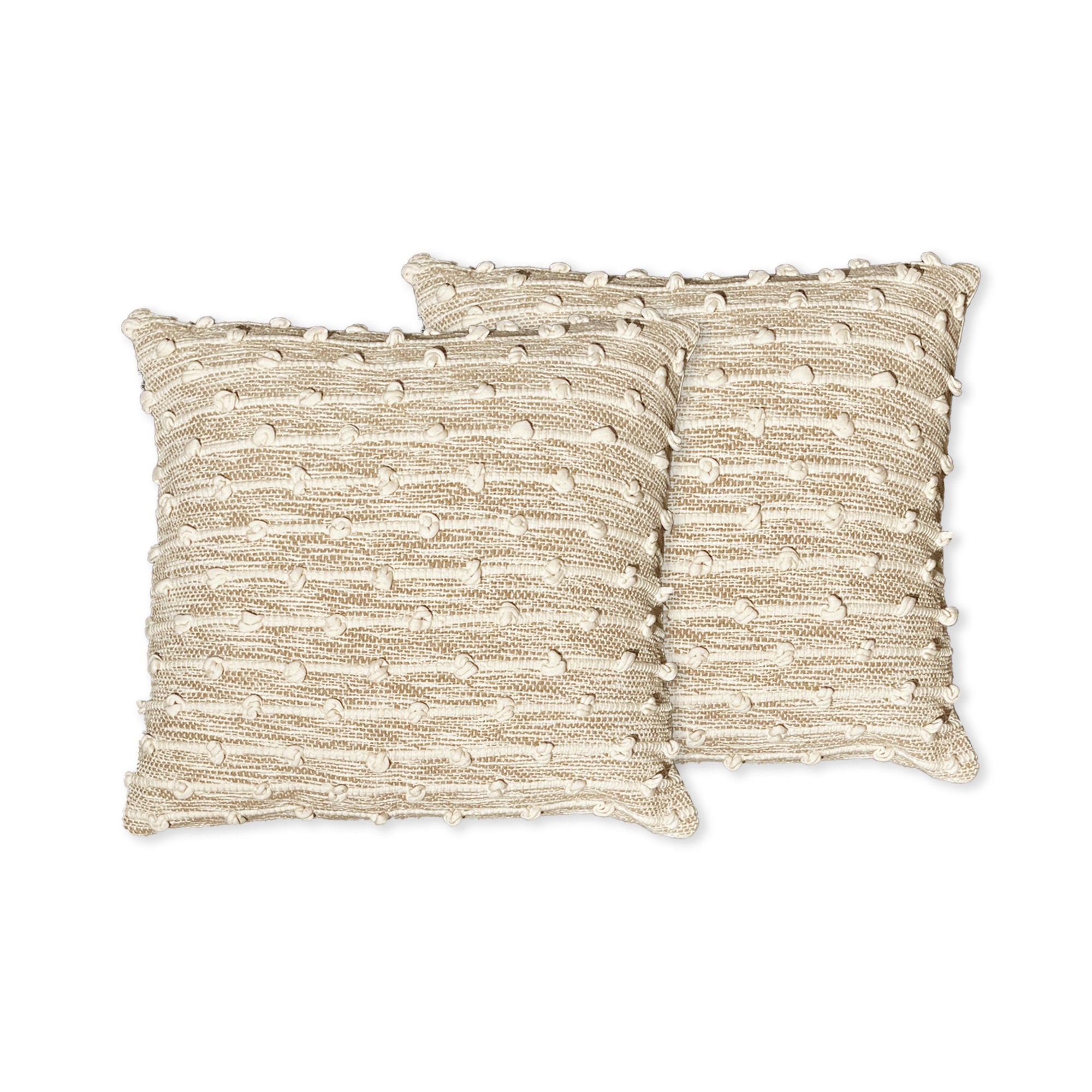 Malibu Upcycled Cotton Pillow Covers - Set of 2 Boho Throw Pillows