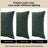 Set of 4 Chenille Throw Pillow Covers - Soft Decorative Sofa Cases